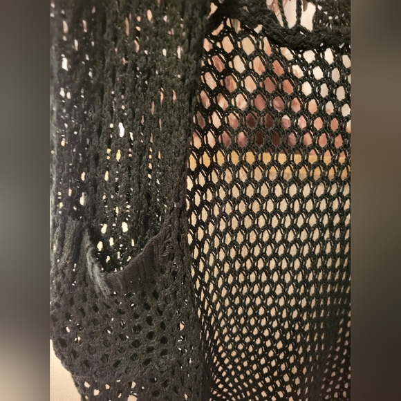 Umgee Black knitted Cardigan Vest size small/medium - Picture 4 of 5